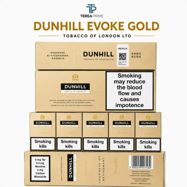 Dunhill Evoke Gold UAE | Original Fine Cut Cigarettes