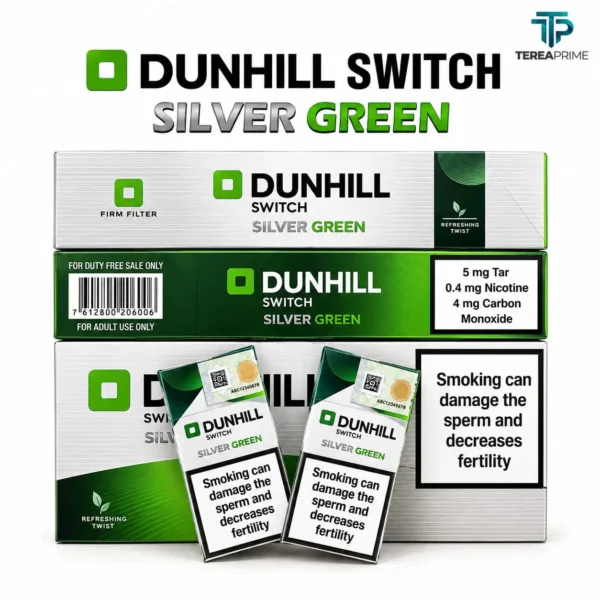 Dunhill Switch Silver Green Cigarettes UAE